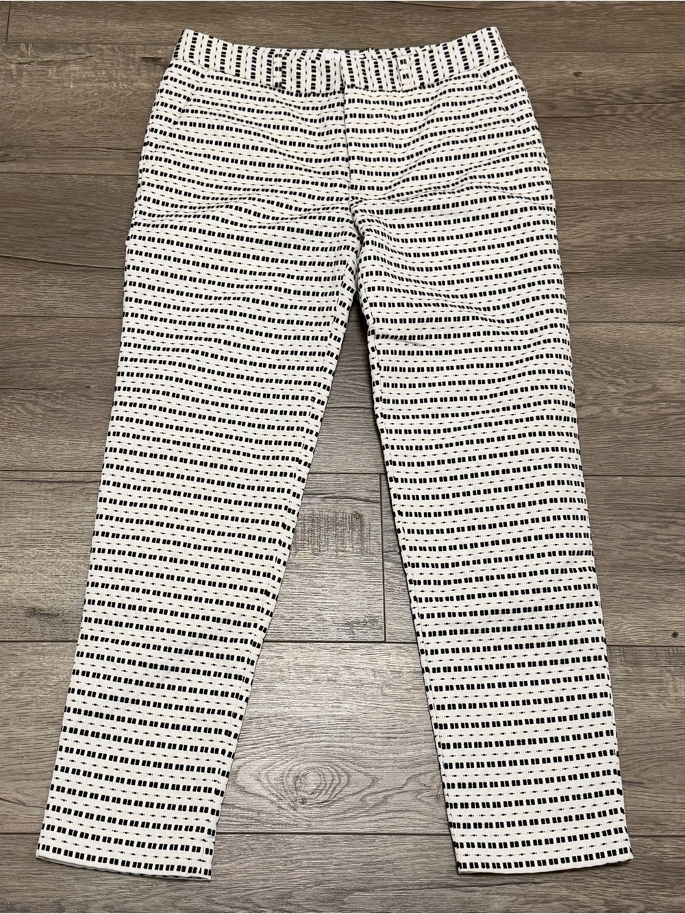 Steven Alan Women's Danny Pants Black Cream Made in USA Sz 4 NWT